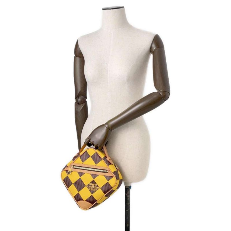 Louis Vuitton Chess Messenger N40562 Damier Pop Johnmat Yellow 24SS Farel Williams 2WAY Top Handle Shoulder Bag Mens - Image 4