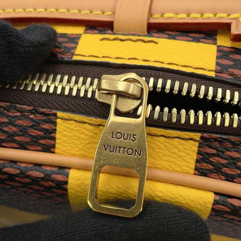 Louis Vuitton Chess Messenger N40562 Damier Pop Johnmat Yellow 24SS Farel Williams 2WAY Top Handle Shoulder Bag Mens - Image 9