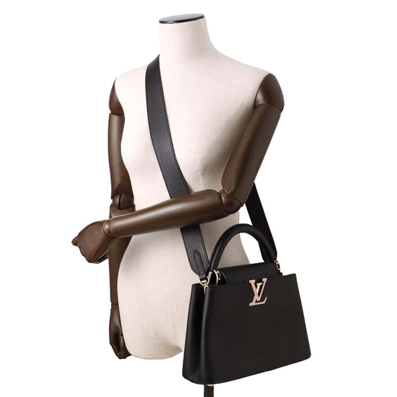 LOUIS VUITTON Capucines Cobalt/FuchsiaM94517 Taurillon Leather Size BB - Image 4