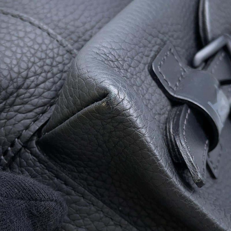 LOUIS VUITTON Christopher Slim Backpack Noir M58644 Taurillon Leather - Image 7