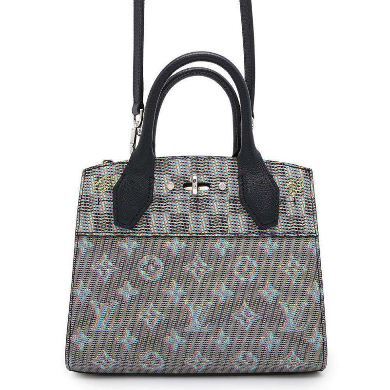 LOUIS VUITTON City Steamer Noir M53015 Leather Size MM