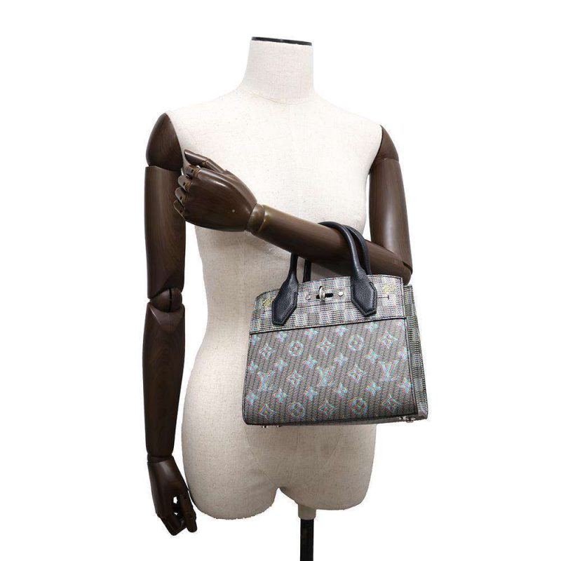 LOUIS VUITTON City Steamer Noir M53015 Leather Size MM - Image 5