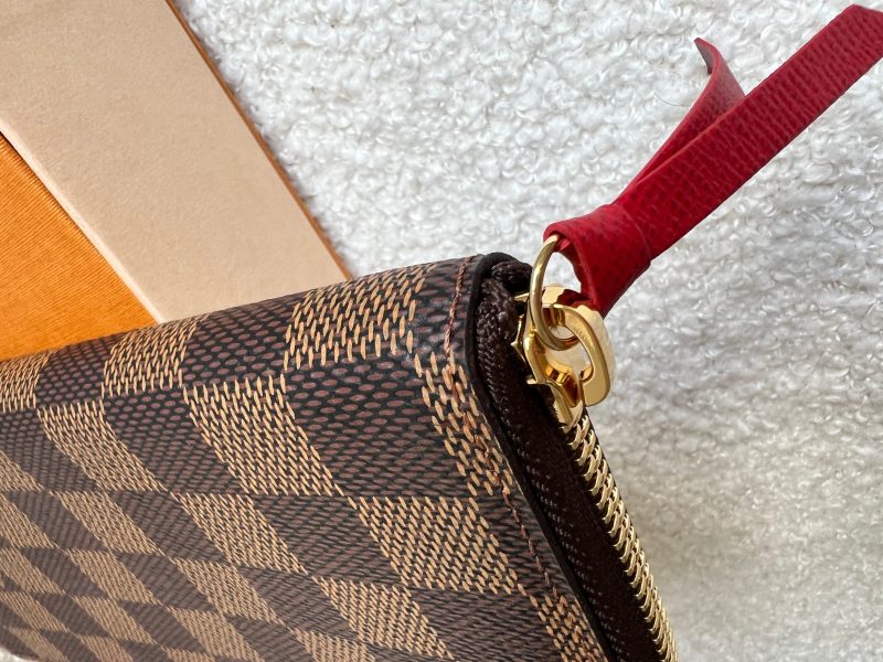 Louis Vuitton Clemence Wallet in Damier Ebene - Image 7
