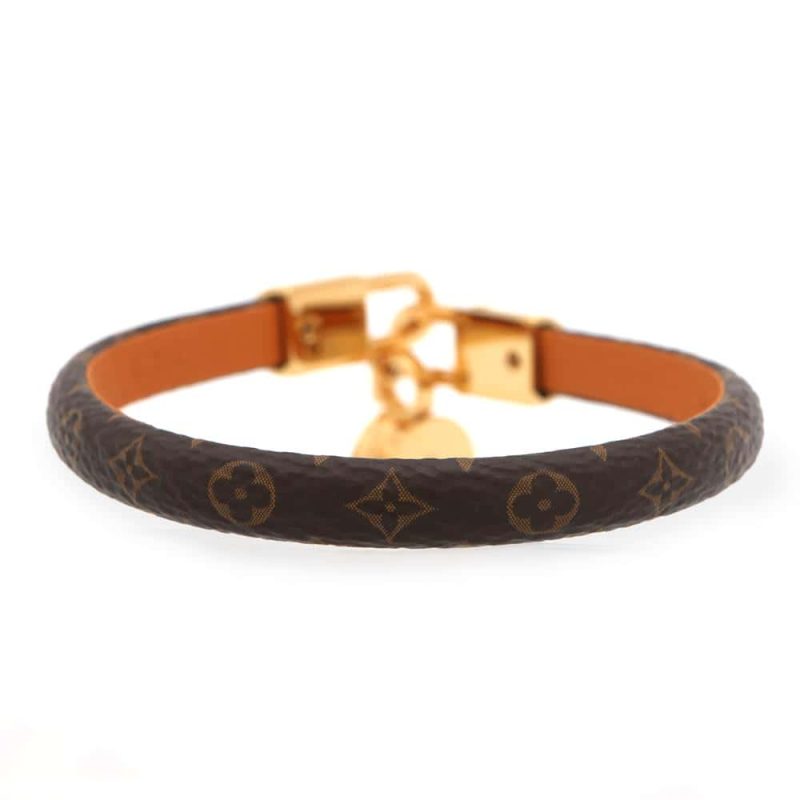 Louis Vuitton Brass Bowly Polka Dot Panama Bag - Image 3