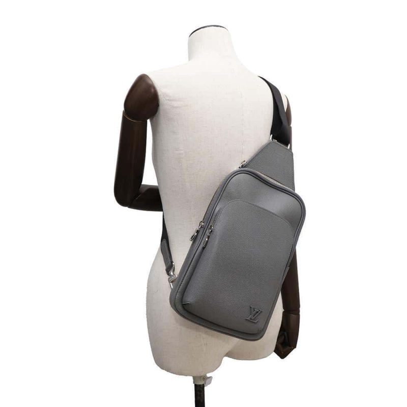 Louis Vuitton Avenue Sling Bag N41719 Avenue Body Bag Damier Graphite Black Gr Silver - Image 4