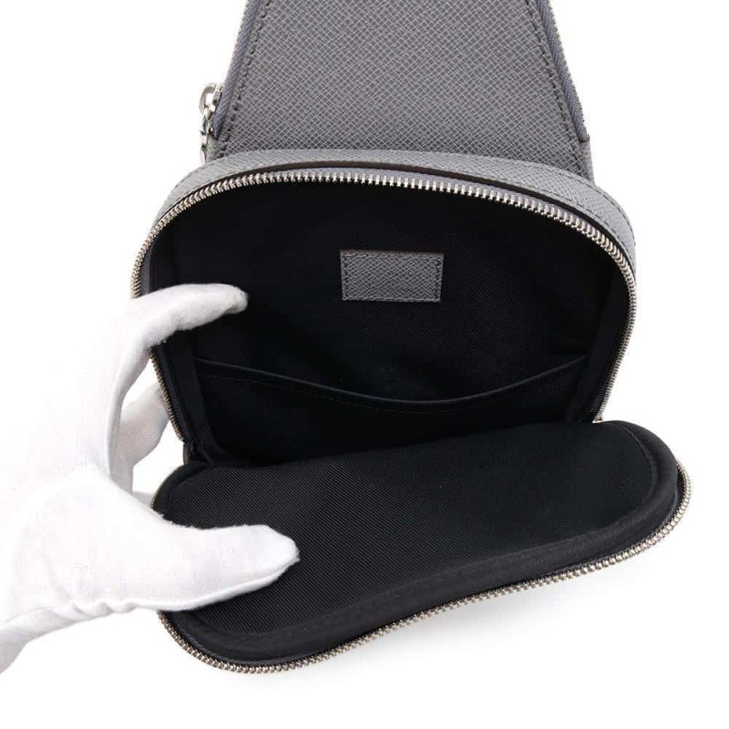 Louis Vuitton Avenue Sling Bag N41719 Avenue Body Bag Damier Graphite Black Gr Silver - Image 5