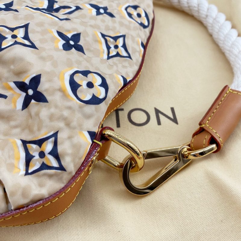 LOUIS VUITTON Limited Edition Tan Nylon Monogram Bulles PM Bag - Image 7