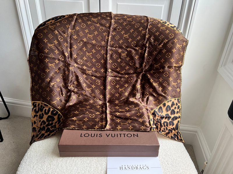 Louis Vuitton Brown Leopard Stephen Sprouse Cashmere Scarf - Image 3