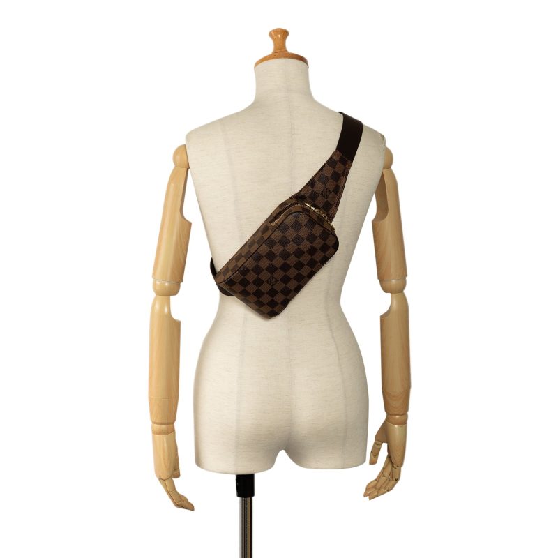 Brown Louis Vuitton Damier Ebene Geronimos Crossbody Bag - Image 11
