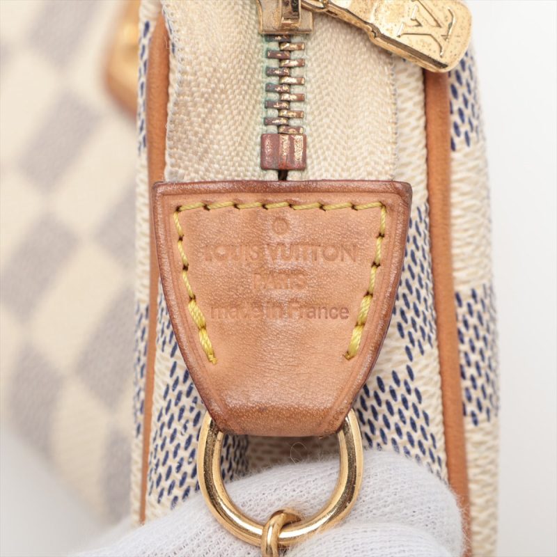 Louis Vuitton Damier Azur Delightful MM Shoulder Bag (SHF-HQhgXp) - Image 8