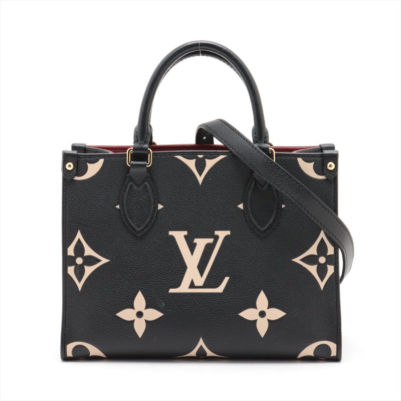 Louis Vuitton Black Beige Monogram Empreinte Montaigne BB