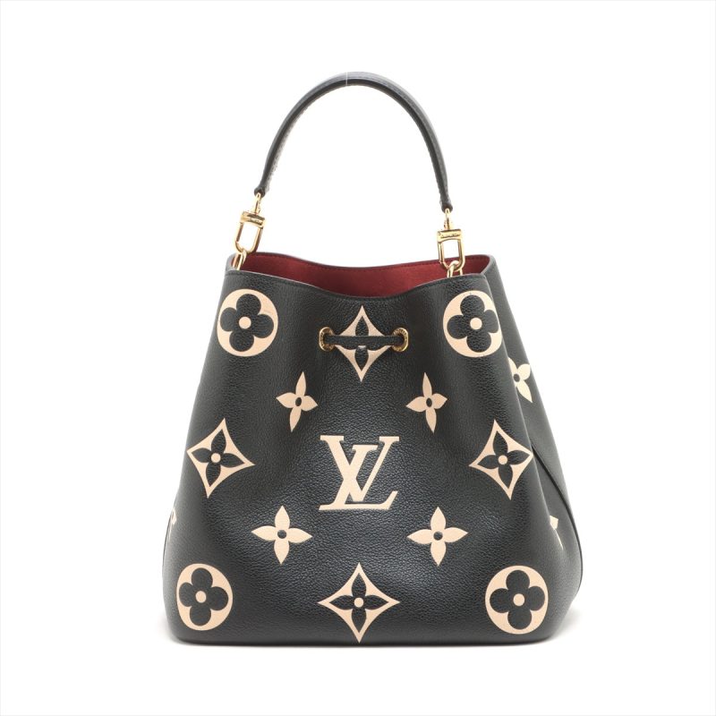 Louis Vuitton Black & White Nylon Monogram Kusama Infinity Dots Lockit MM Tote - Image 2
