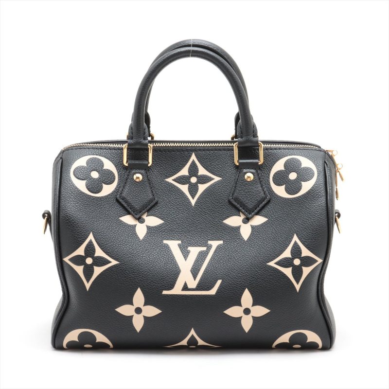 Louis Vuitton Black Beige Bicolor Monogram Empreinte OnTheGo PM [Clearance Sale] - Image 2