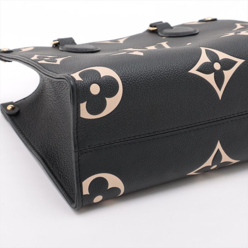 Louis Vuitton Black Beige Monogram Empreinte Montaigne BB - Image 4