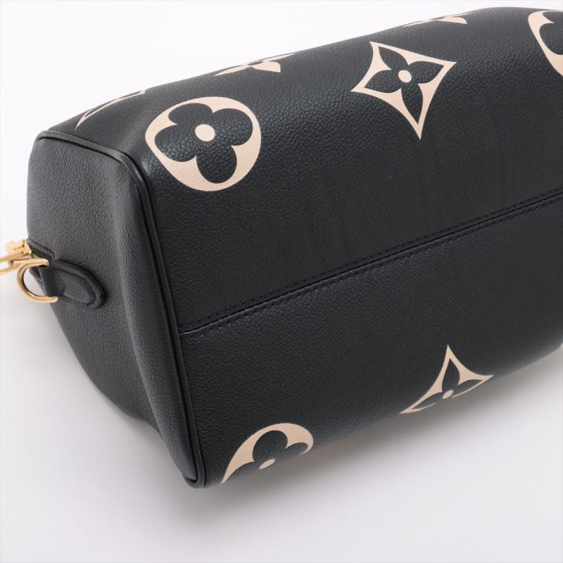 Louis Vuitton Black Beige Bicolor Monogram Empreinte OnTheGo PM [Clearance Sale] - Image 4