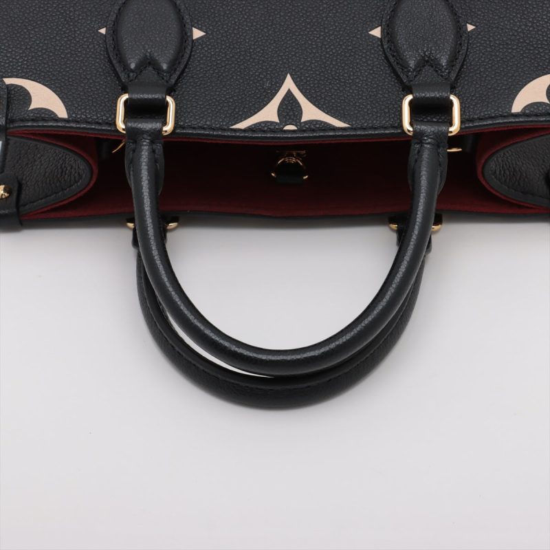Louis Vuitton Black Beige Monogram Empreinte Montaigne BB - Image 5