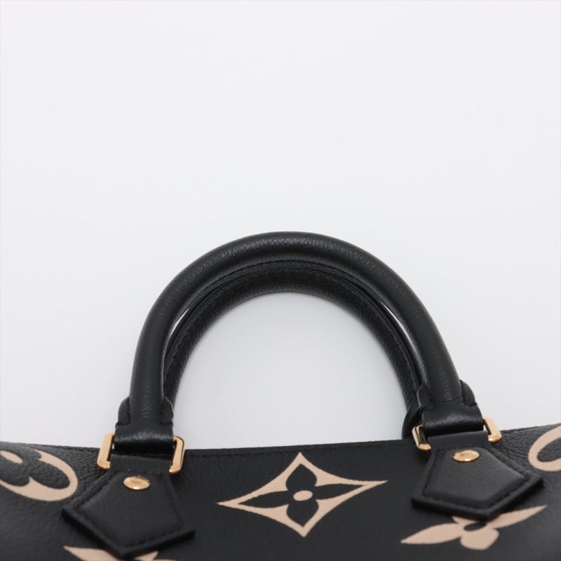 Louis Vuitton Black Beige Bicolor Monogram Empreinte OnTheGo PM [Clearance Sale] - Image 6