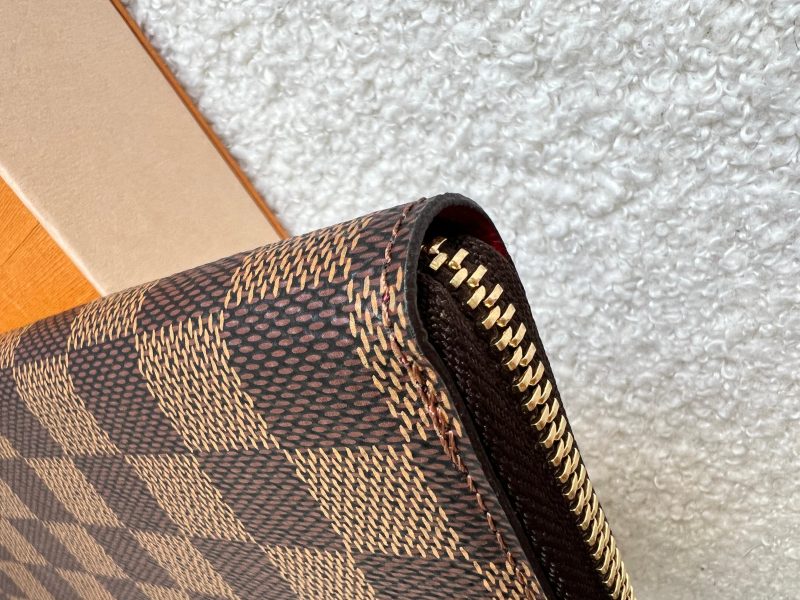 Louis Vuitton Clemence Wallet in Damier Ebene - Image 13