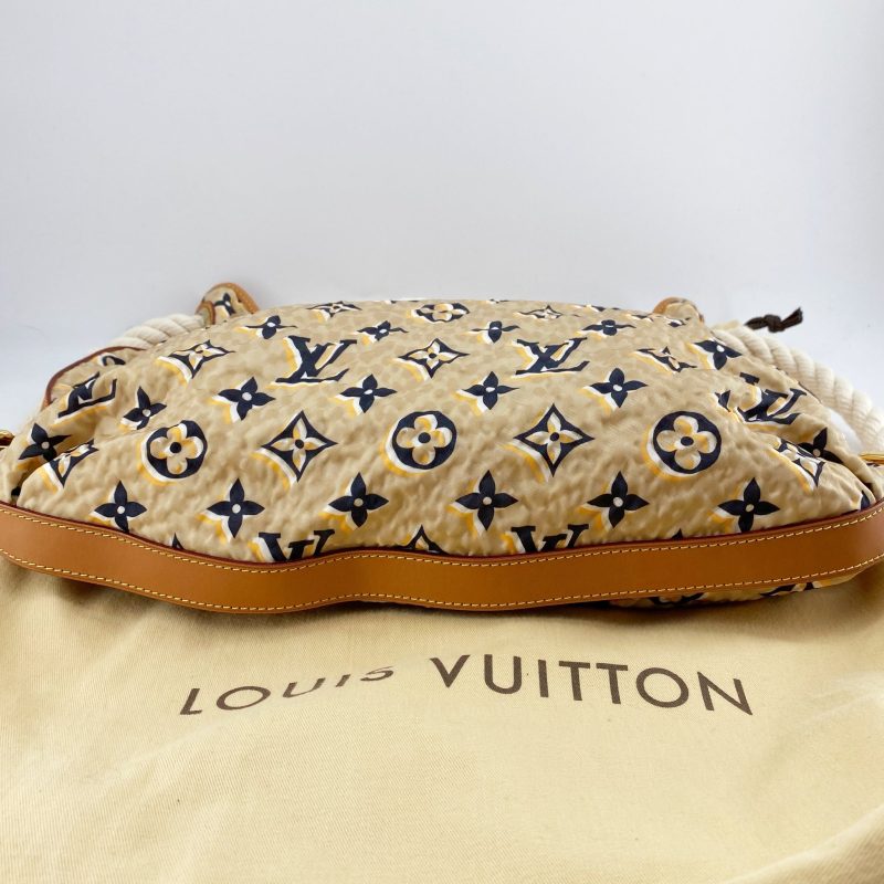 LOUIS VUITTON Limited Edition Tan Nylon Monogram Bulles PM Bag - Image 6