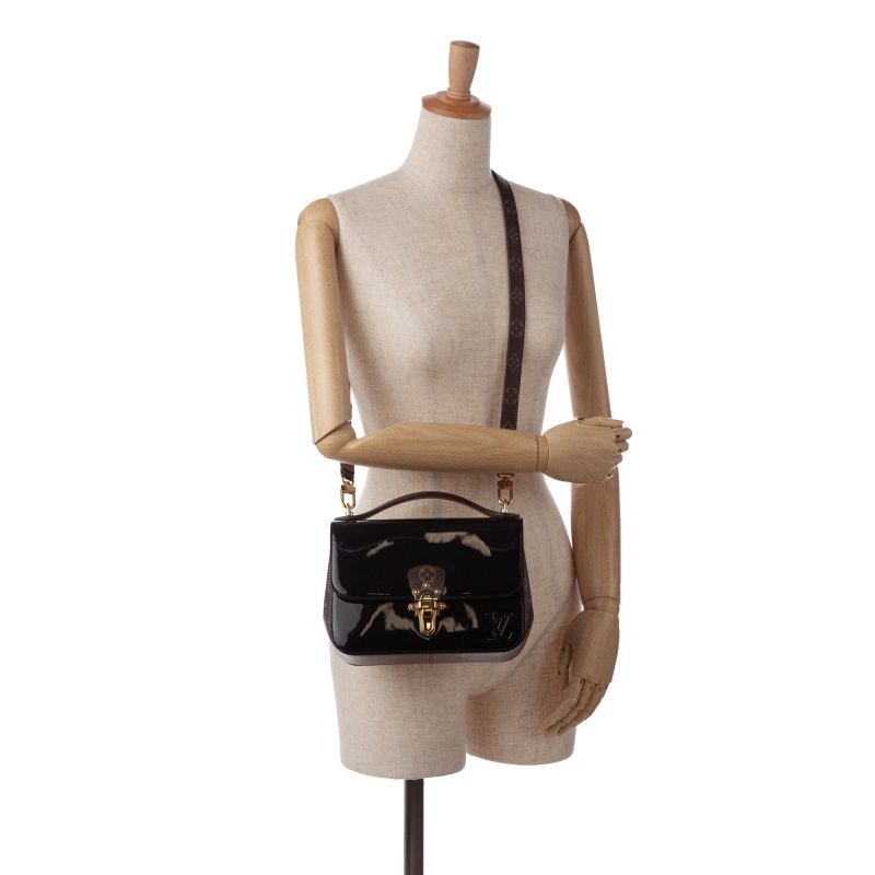 Louis Vuitton Cherrywood PM Black Vernis Miroir - Image 5