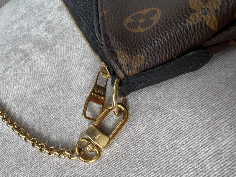 Louis Vuitton Black and Monogram Pallas Pochette - Image 10