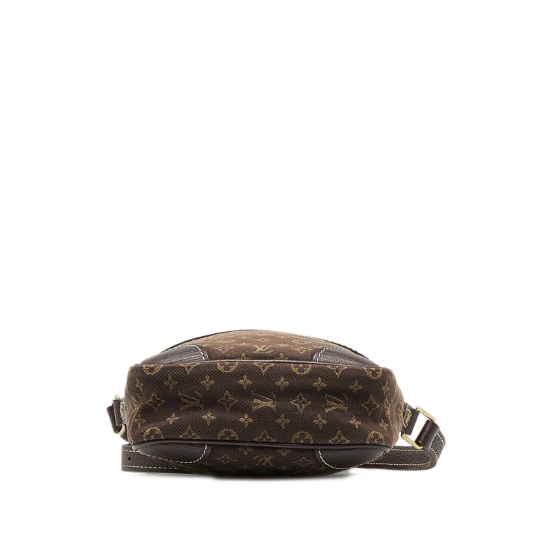 Brown Louis Vuitton Monogram Mini Lin Manon MM Shoulder Bag - Image 4