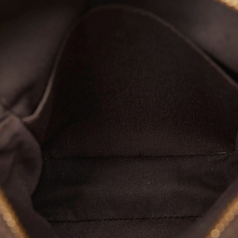 Brown Louis Vuitton Monogram Mini Lin Manon MM Shoulder Bag - Image 5