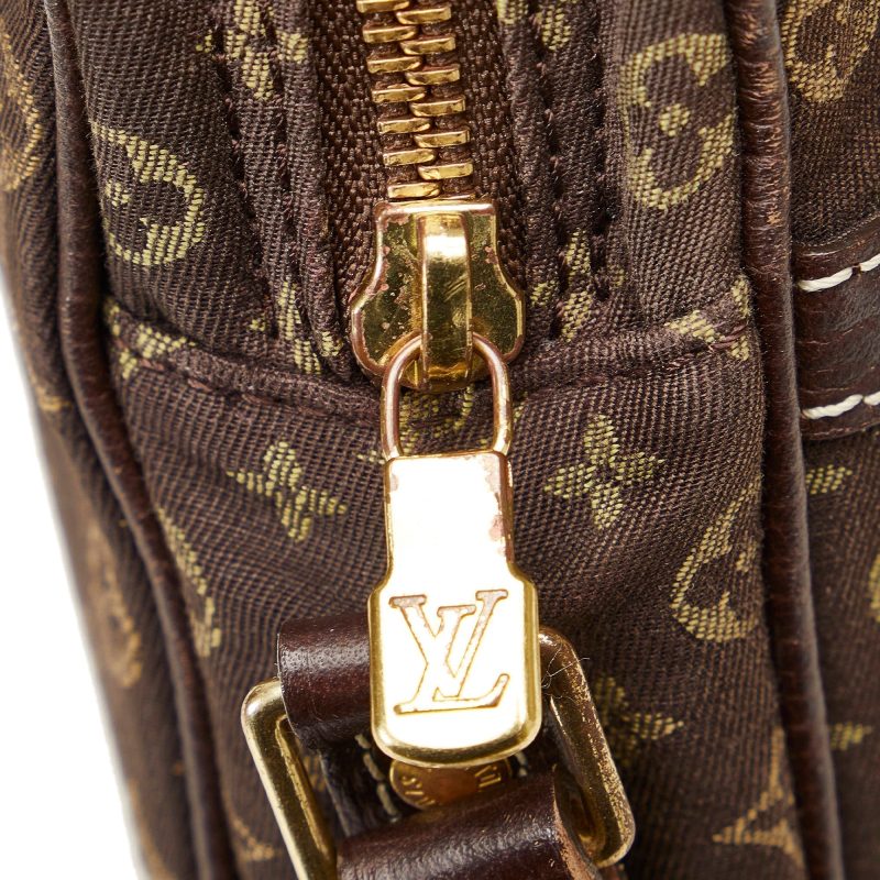 Brown Louis Vuitton Monogram Mini Lin Manon MM Shoulder Bag - Image 8