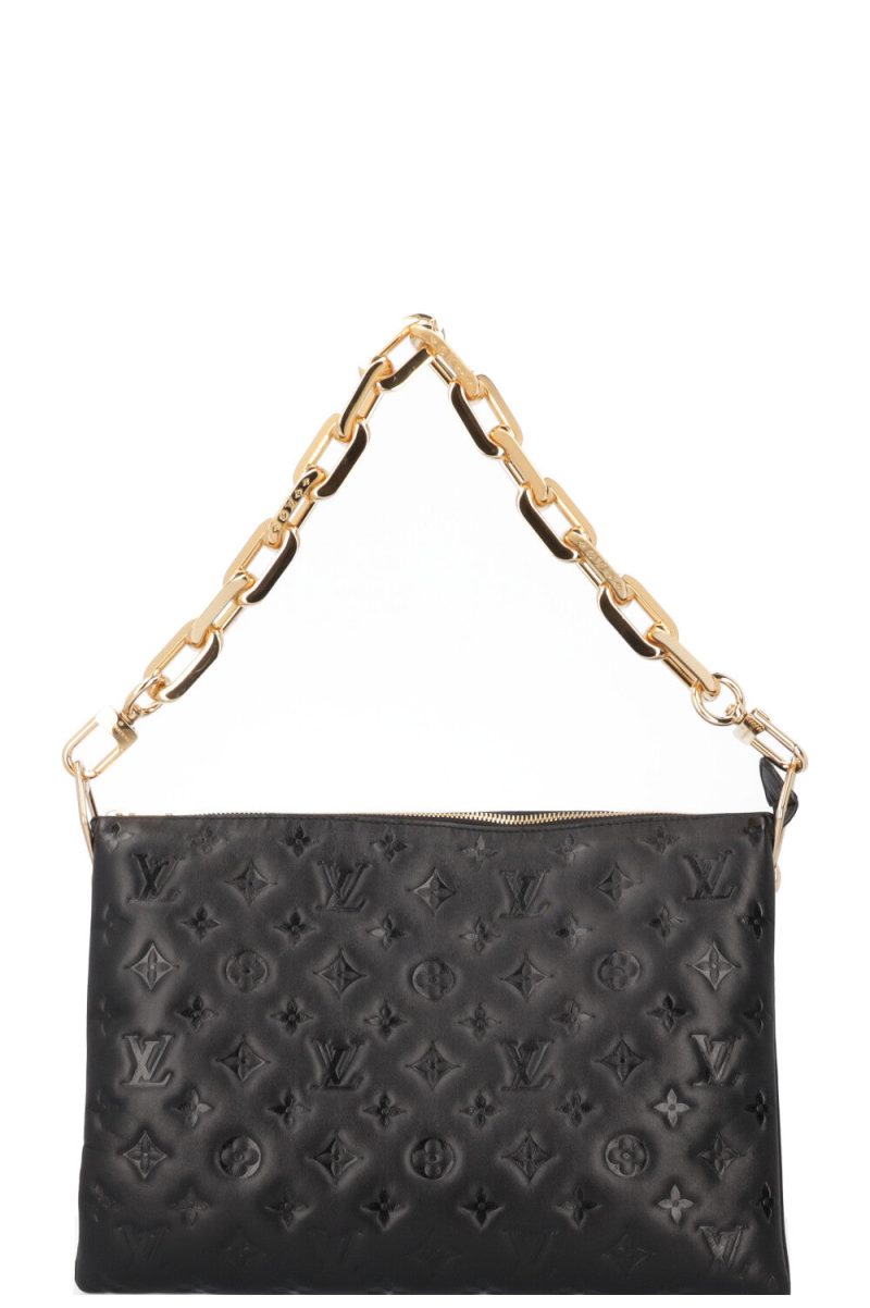 LOUIS VUITTON Coussin MM Bag Leather Navy