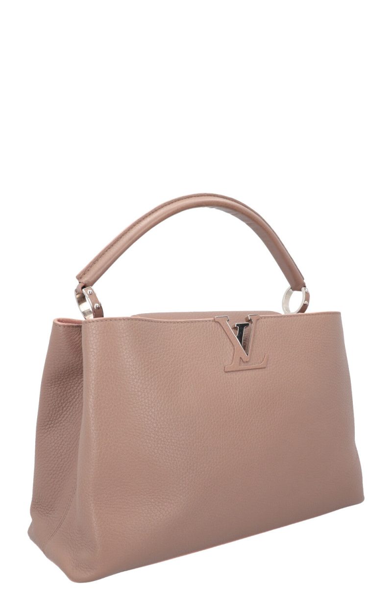 LOUIS VUITTON Capucines Light Pink/Yellow M22514 Taurillon Leather Size BB - Image 3