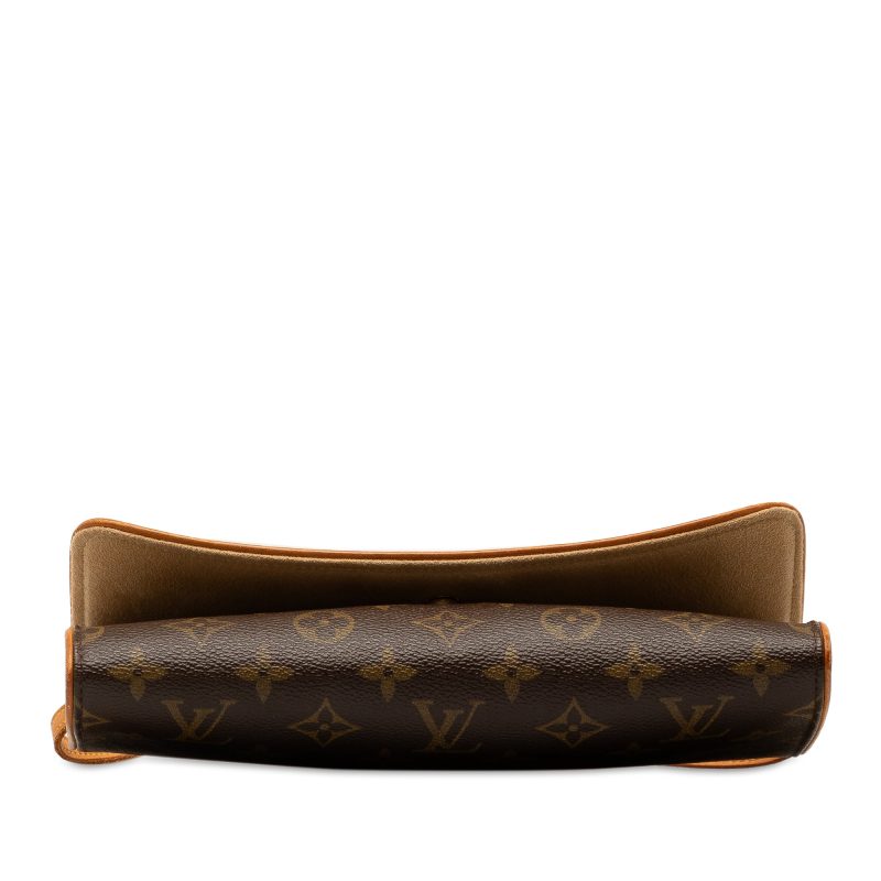 Brown Louis Vuitton Monogram Pochette Twin GM Crossbody Bag - Image 4