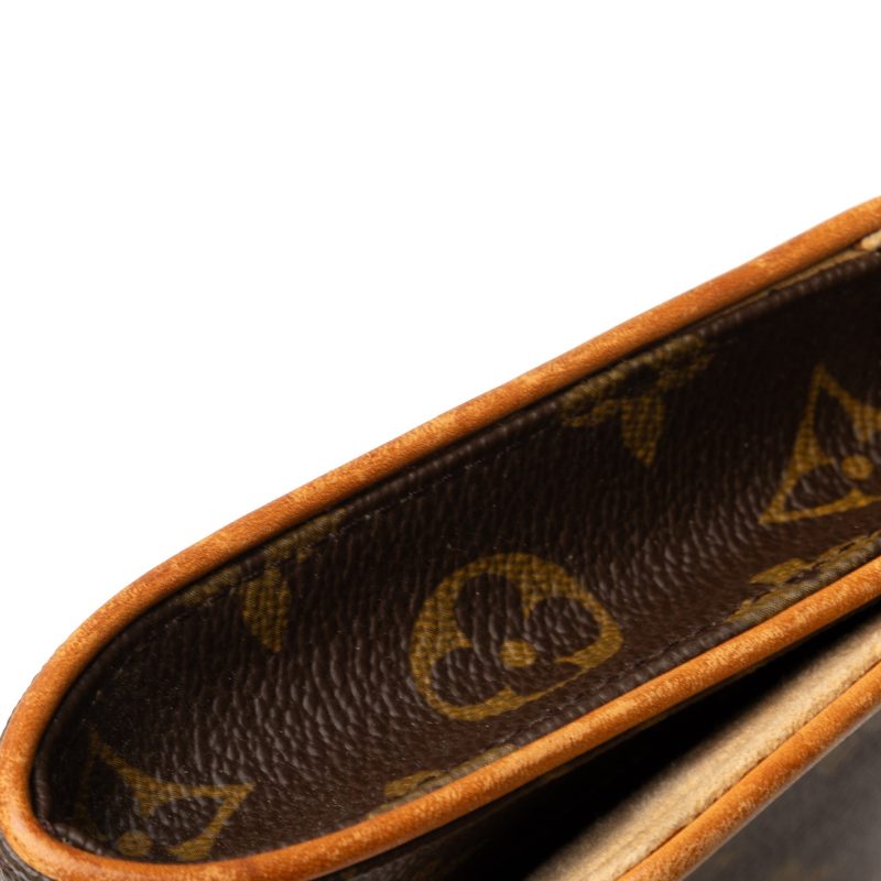 Brown Louis Vuitton Monogram Pochette Twin GM Crossbody Bag - Image 9