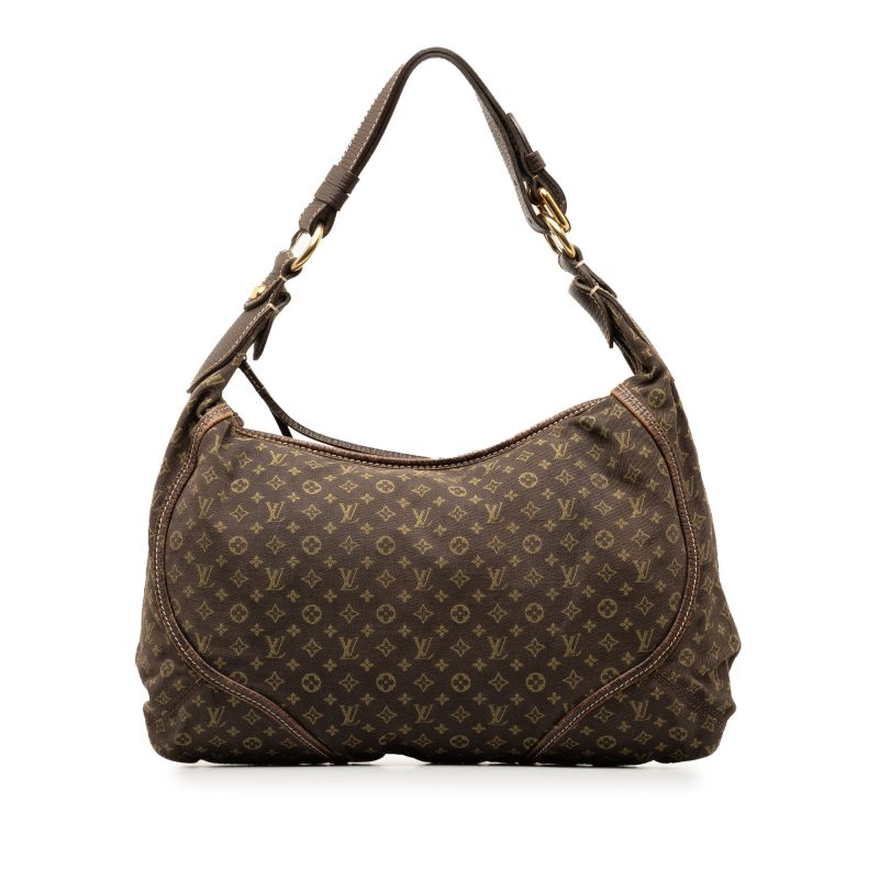 Brown Louis Vuitton Monogram Mini Lin Romance Hobo Bag