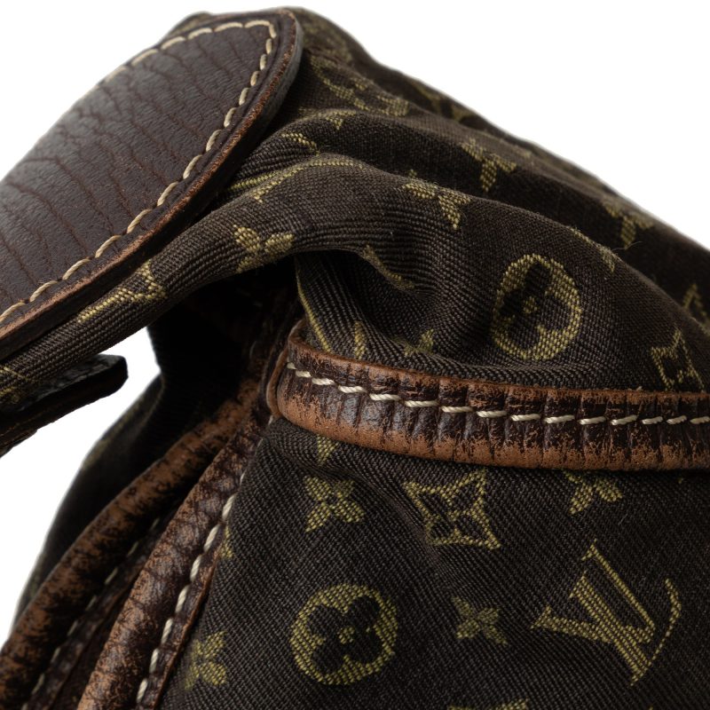 Brown Louis Vuitton Monogram Mini Lin Romance Hobo Bag - Image 10