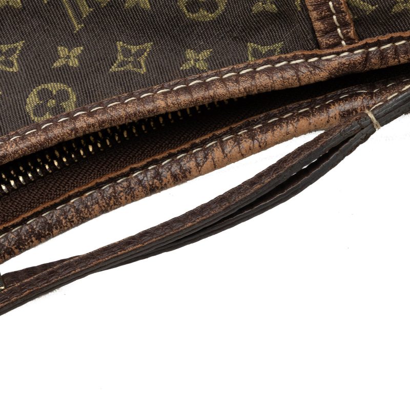Brown Louis Vuitton Monogram Mini Lin Romance Hobo Bag - Image 11