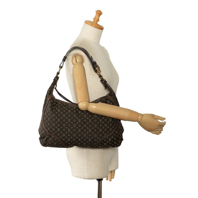 Brown Louis Vuitton Monogram Mini Lin Romance Hobo Bag - Image 12