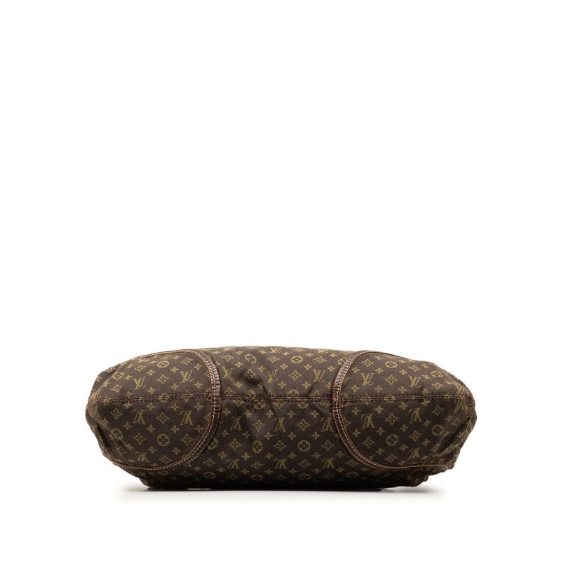 Brown Louis Vuitton Monogram Mini Lin Romance Hobo Bag - Image 4