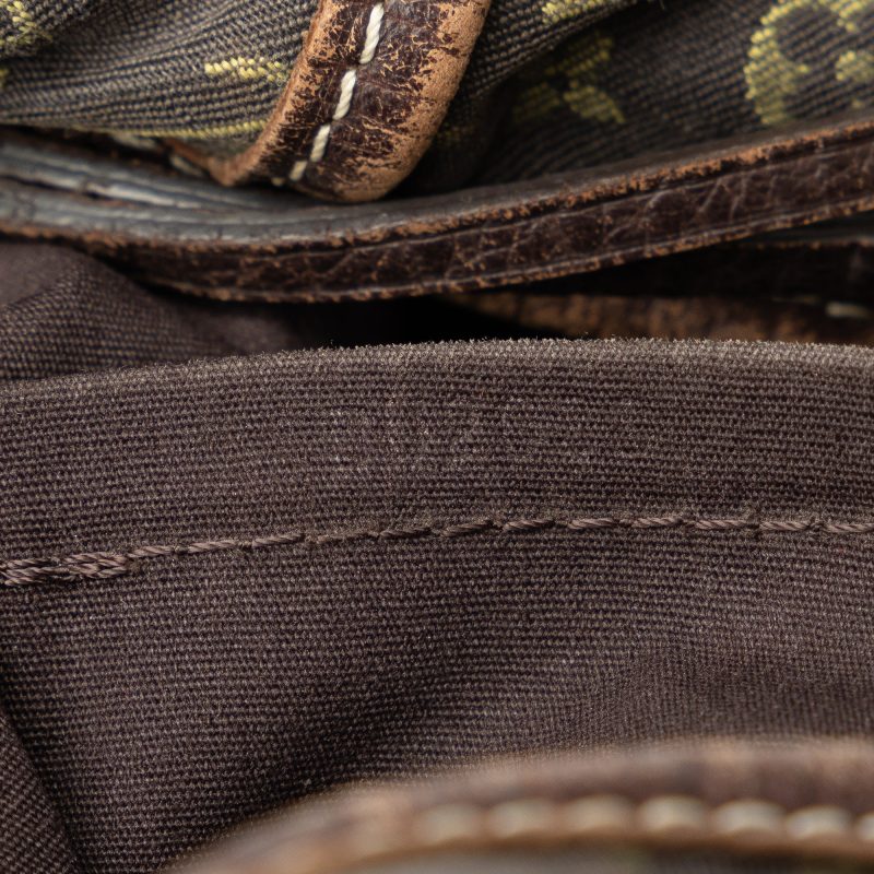 Brown Louis Vuitton Monogram Mini Lin Romance Hobo Bag - Image 7