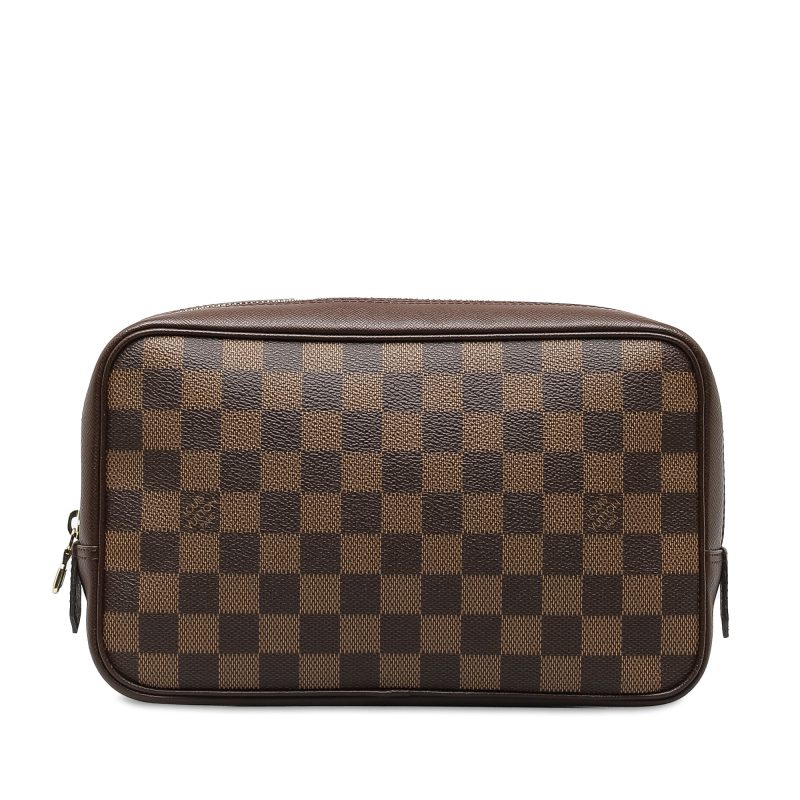 Brown Louis Vuitton Damier Ebene Trunks and Bags Mini Pochette Accessoires Baguette