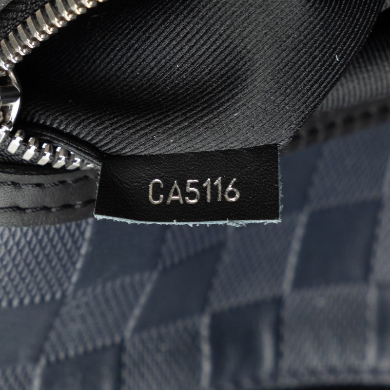 Black Louis Vuitton Damier Infini Cabas Voyage Tote Bag - Image 6