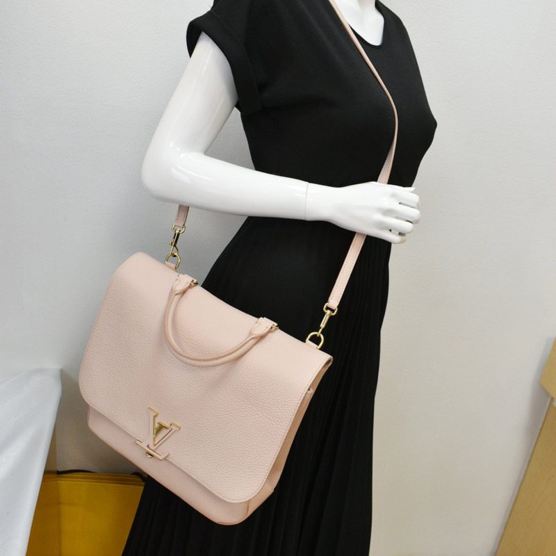 LOUIS VUITTON Volta Taurillon Leather Shoulder Bag Petale