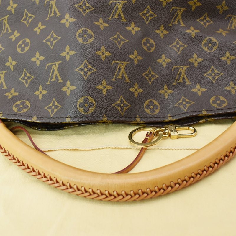 LOUIS VUITTON Artsy MM Monogram Canvas Hobo Bag Brown - Image 4