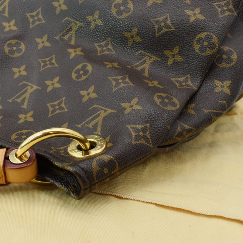 LOUIS VUITTON Artsy MM Monogram Canvas Hobo Bag Brown - Image 6