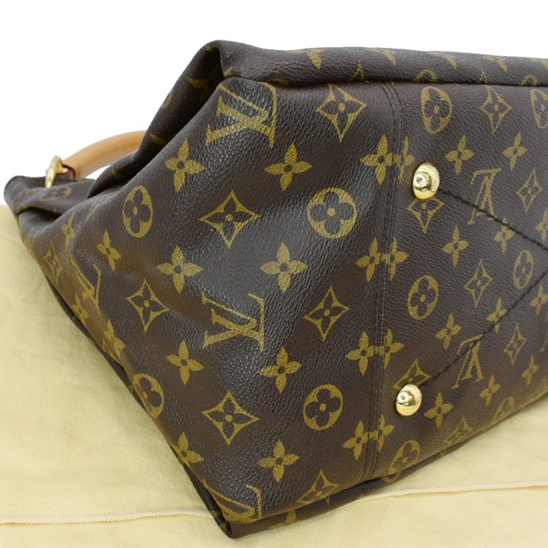 LOUIS VUITTON Artsy MM Monogram Canvas Hobo Bag Brown - Image 7