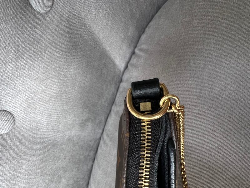Louis Vuitton Black and Monogram Pallas Pochette - Image 25