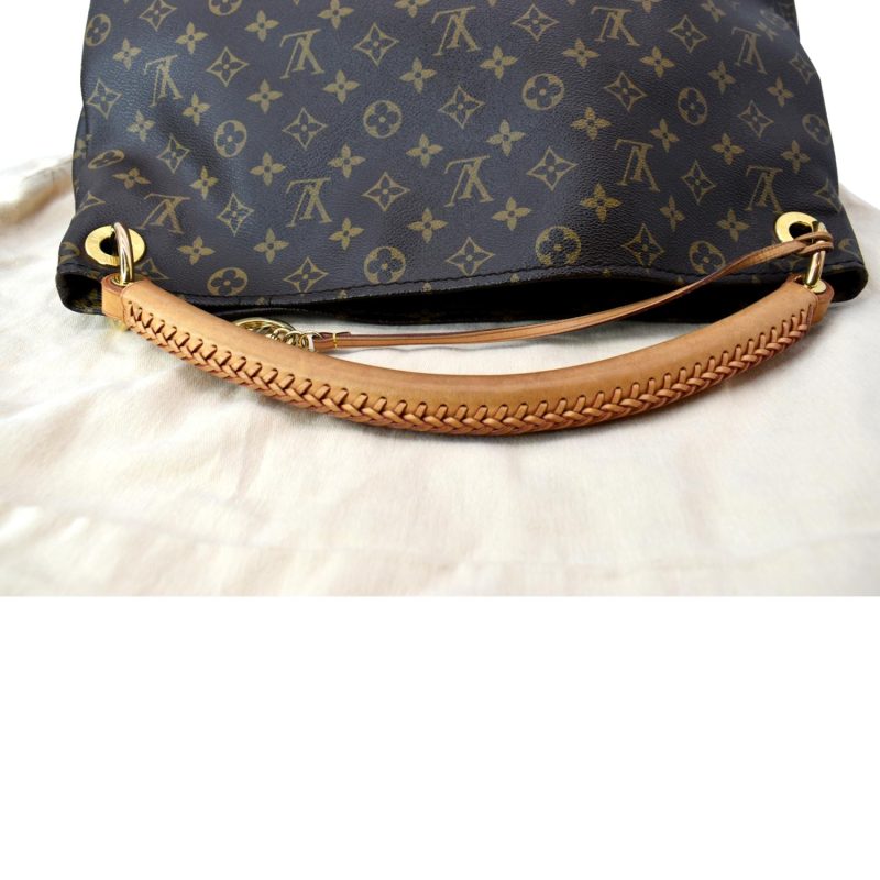 LOUIS VUITTON Artsy MM Monogram Canvas Hobo Bag Brown - Image 4