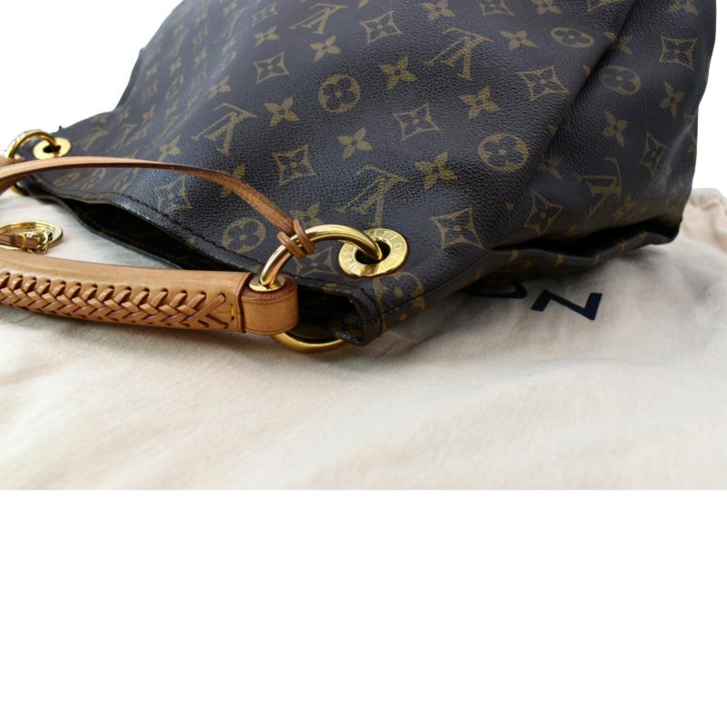 LOUIS VUITTON Artsy MM Monogram Canvas Hobo Bag Brown - Image 5