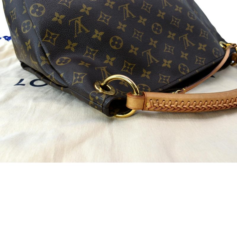 LOUIS VUITTON Artsy MM Monogram Canvas Hobo Bag Brown - Image 6