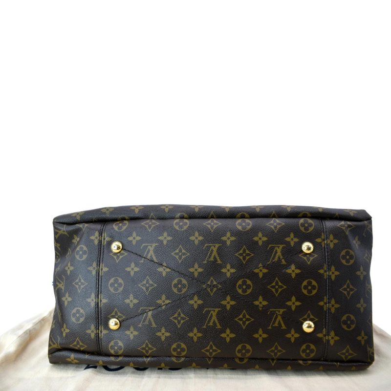 LOUIS VUITTON Artsy MM Monogram Canvas Hobo Bag Brown - Image 9