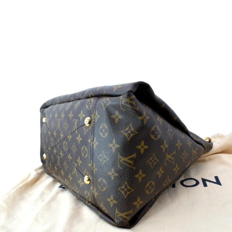 LOUIS VUITTON Artsy MM Monogram Canvas Hobo Bag Brown - Image 7